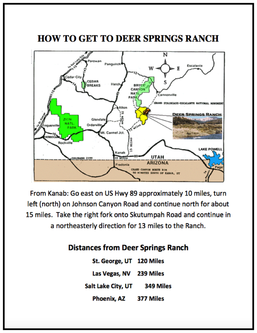 Kanab, Utah Deer Springs Ranch 20 acre lot with water o